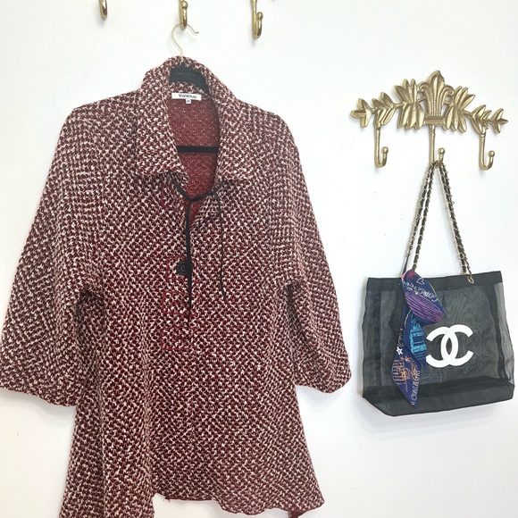 Spring Violet Ruby Boucle style cardigan XL ptp 24” l 30” - Picture 2 of 4